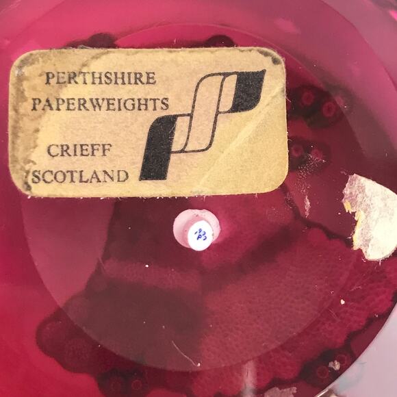 Perthshire 1977 Christmas Bells Closepack Millefiori Faceted Holiday Paperweight - Picture 5 of 14